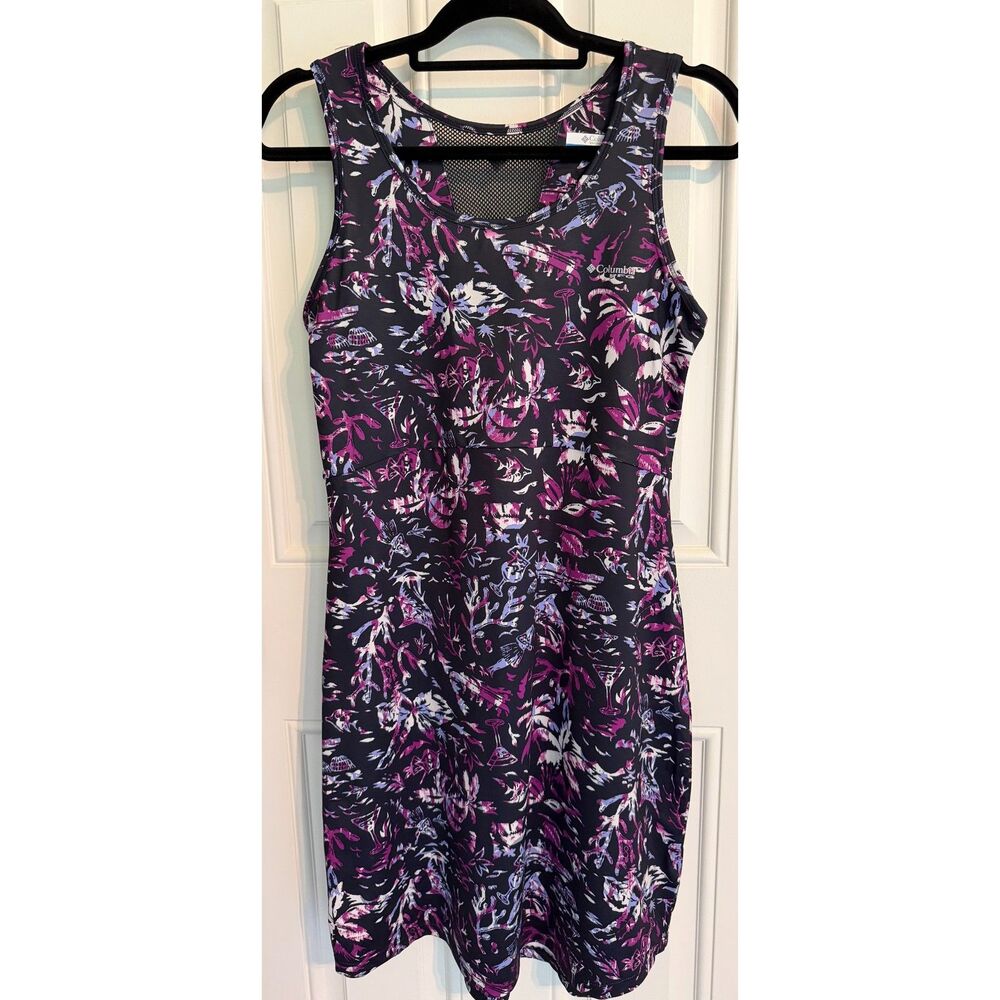 Columbia Woman's Black Floral Dress size M